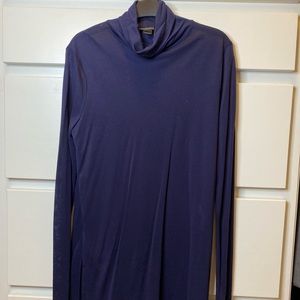 JCrew Blue Lyocell Turtleneck Tunic.  Size S